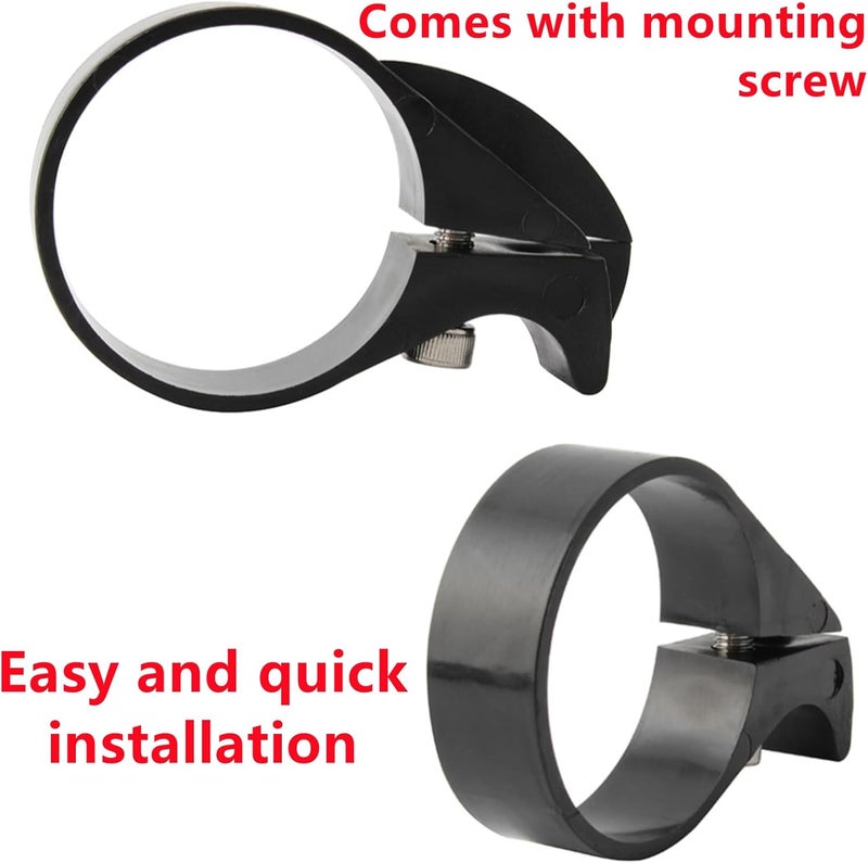 Fuulqgui 1 Pair Bike Chain Deflectors, Bike Chain Guide Clamp Chain Anti-Drop Deflector Chain Guard Clamp Bike Chain Keeper Bicycle Chain Keeper for Road Bike, Black - Image 3